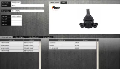 FROW 8701201001 Rotıl Alt Sag Sol Ssangyong Kyron Rexton Gab  05- 4454109003 4454109000 SBJ7504 SYBJ12699 10SY0105 JB14001 4711372 1420KYR DB1431 JAPBJS03