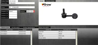 FROW 8701215002 Z Rot Stabılızer On Sol Ssangyong Kyron Rexton Gab 05- 4575109000 CLKS8R 4575109001 TC3388 SYLS10578 600000150040 FDL7327 JTS972 51188 11LB043