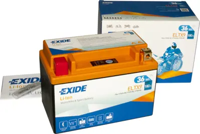 EXIDE ELTX9 Akü Exıde Motorsiklet 3ah 180cca C54 Lithium Motorcycle Li-İon Ters B0 Tırnaksız 150x90x105 