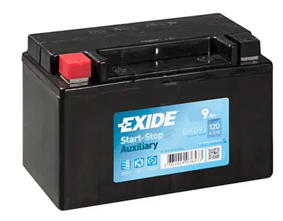 EXIDE EK091 Akü Exıde 9ah 120cca C54 Auxılıary Ters B0 Tırnaksız 150x90x105 YTX9BS