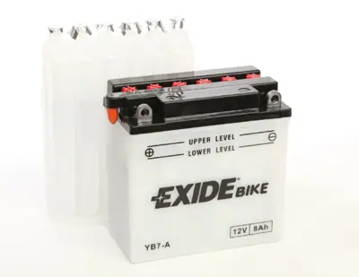 EXIDE EB7-A Akü Exıde Motorsiklet 8ah 85cca C42 Dry Sb Motorcycle Kuru Şarjlı Ters B0 Tırnaksız 135x75x135 