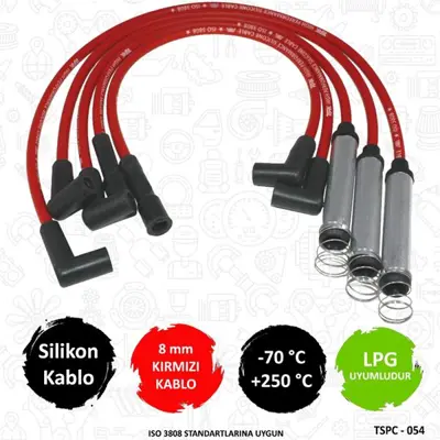 TORK C054 Performans Sılıkon Bujı Kablosu  Opel   Vectra A 1.6 8v 16v 88-93/ Astra F Kadett-E Ascona C16sv C16nz 1612459 SL031 OEF020 73800 51278020 ODS237 ZK712 B886 RCOP408 APP237