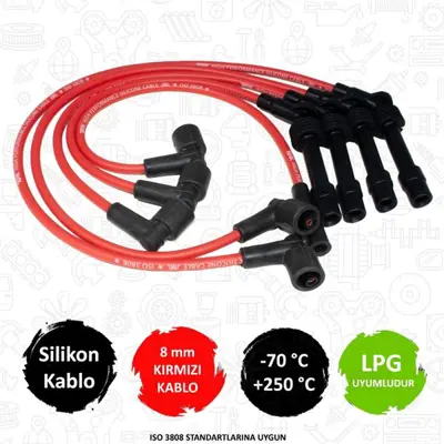 TORK C118 Performans Sılıkon Bujı Kablosu  Opel   Astra F C16nz/X16szr 1.6 8v 92-01  1282409 ODS228 886024020 ET4374 360528 DKB656 1612609 GHT1783 LDRL1753 90510852