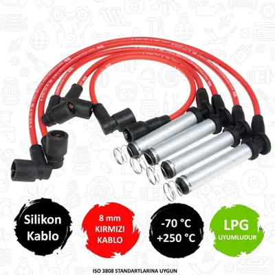 TORK C107 Performans Sılıkon Bujı Kablo Takımı Opel  Corsa A-B 1.2i 1.4i 89-93 Vectra  A 1.4s 1.6s  88-93 C12nz-C14nz C107