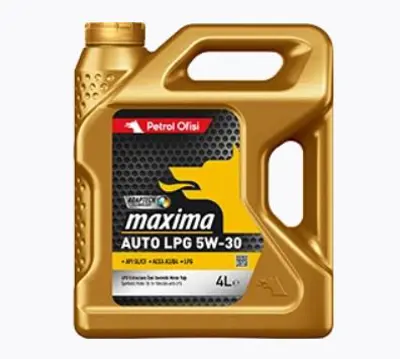 PETROL OFISI 4100000003 Maxıma Auto Lpg  5w30 4 Lıtre Apı Sl/Cf Acea A3/B4 