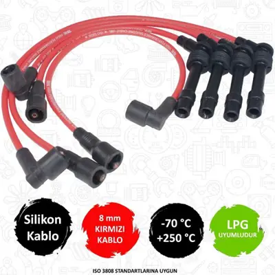 TORK C036 Performans Sılıkon Bujı Kablosu  Opel   Astra F 1.6 2.0 8v / Vectra A 1.8 2.0 95-96 C20ne  49532 1282122 1612611 90518661 90518660 1282121 9915 73866 85087 90518662