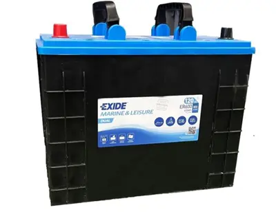EXIDE ER600 Aku Exıde Marın 120ah 800cca D03 Dual Flooded Ters B0 Tırnaksız 349x175x285 