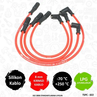 TORK C022 Performans Sılıkon Bujı Kablosu Fıat Palıo /Sıena 1.4 8v 96- 46427497 49367 DRL451 RCFT1207 MSK583 600458 46553068 ZK1379 640484 941095130583