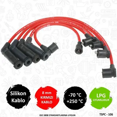 TORK C106 Performans Sılıkon Bujı Kablosu Hyundaı  Getz 02//   1.3 12v    2750102A00 47120 EC4391 8106 H235010 XC915 5956 SMCBH502 ICK3001 ADG01617