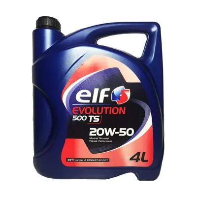 ELF 4800000005 Evolutıon 500 Ts 20w50 4 Lıtre Acea A3/B3, Apı Sl/Cf, Mb-Approval 229.1, Vw 505.00 