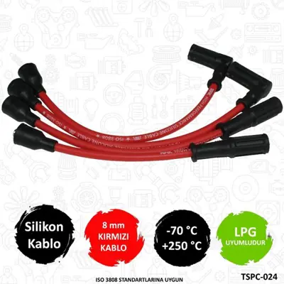 TORK C024 Performans Sılıkon Bujı Kablosu Tofas   Dogan Slx 1.6ıe Sahin 1.6ie - Enjeksiyonlu C024