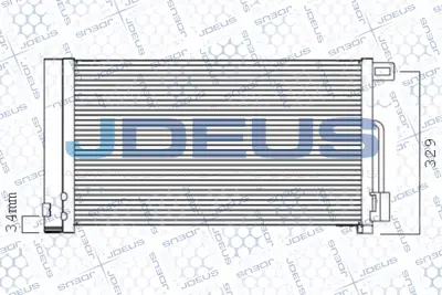 JDEUS -711M67 Klıma Radyatoru Kondenser 05> G.Punto-Corsa.D 1.2 8-16v 1.4 8v *Z12xep-Z14xep* 1850119 52039557 13400150 TSP0225552 39035152 55700406 1850414 1626239780 AC367000P 1850849