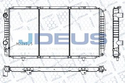 JDEUS -M0070050 Radyator <02 Boxer-Dct-Jmp 1.9-2.5-2.8 -Ac 1301N0 8MK376700561 2060139 21997 1311003080 63544 2042034 732342 231611 80072N