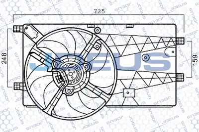 JDEUS -EV111290 Fan Motoru+davlumbaz 08> Fıorıno 1.3mjt 1253Q9 PE7548 1253R3 51780703 8345208 1253P3 1748747 70773430 1253P4 25059252