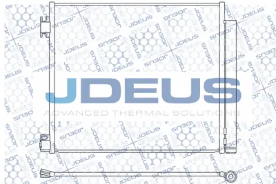JDEUS -M7231180 Klıma Radyatoru Kondenser 14> Qashqaı-X-Traıl-Kadjar 1.2tce-1.5dci-1.6dci 921004BE0A 107629 AC944000P DCN46026 M7231180 33005422 921006951R 1637844980 LRAC14EA 8FC351008684