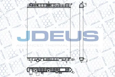 JDEUS -M0070090 Radyator 05> 207-1007-C2-C3 1.4i-1.6i-1.4hdi 1330C0 133365 1330C2 1330Q0 1301M6 133395 1330w8 1330S1 9638520280 1330TS