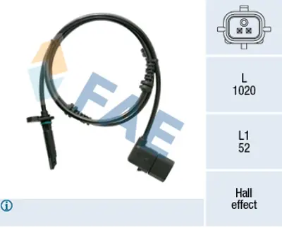 FAE 78538 Abs Sensoru On Sag 15> C-Serıw205-A205 106851 V30720900 45029300 818023240 WG1938524 51419 2059058003 10106851 A2059058003 31403