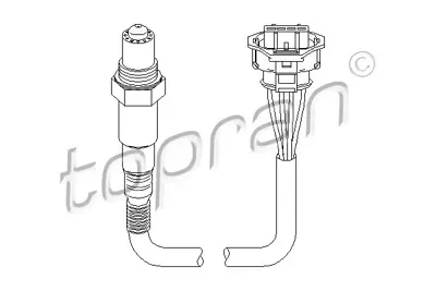 TOPRAN 207878001 Lambda Sensoru Astra.H-Corsa.C 1.4 16v *Z14xep* P1 By at12417 LEB446 258006503 WG1029124 207878 1668 93177451 JAPDOX0150 ENT600014 705271810