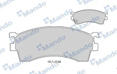 MANDO MBF015624 Fren Balata On 92-97 Ma.626 1.8-2.0 T1557 572325B AFP368S GCYD3323Z 4843823 8DB355023921 GEYV3328Z9C ASN2058 DB1362 PF5239
