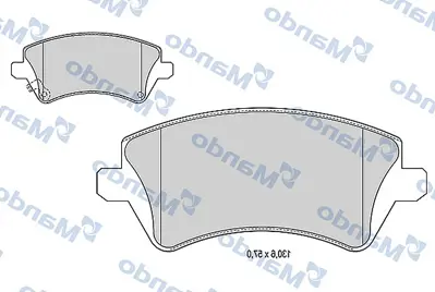 MANDO MBF015864 Fren Balata On 02> Corolla 04465YZZDC 0446502130 0446502061 
