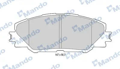 MANDO MBF015875 Fren Balata On 06> Rav.4 KBP2079 SP2138 RB1762 572569B PN1530S BP9116 1635136580 NP1058 1089BSX 35048