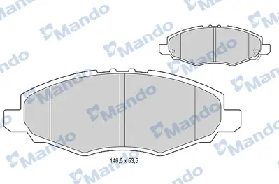 MANDO MBF015877 Fren Balata On 06> Hılux 2.5d4d 4×2 *A.G.Z**** *A.G.Z**** T360A73 598894 4465YZZDU ADB31508 GDB3427 44650K310 44650K100 50225 44650K130 FDB1836