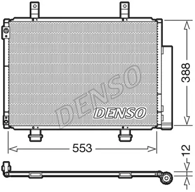 DENSO DCN47007 Klıma Radyatoru Kondenser 10> Swıft 1.2-1.3ddis BWF193 350640 RF20046 2730 204116581 6196051 212208B 94FB2261AA 24322011123 32866014