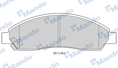 MANDO MBF015262 Fren Balata On 03> Iu.D-Max ATE1210 8973186690 10315573 P34005 D3502 DP6498 ATE468 D3872 8DB355013291 1783Q