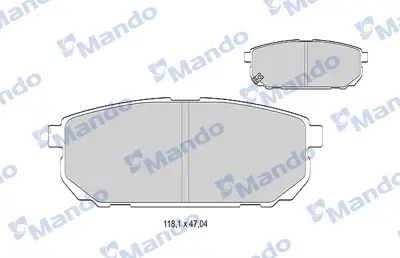 MANDO MBF015321 Fren Balata Arka 03> Sorento 6133449 572549B BL1980A2 B1G12010252 J3610305 NP6052 BC1736 572549J 37362 FDB1736