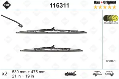 SWF 116311 Sılgı Supurgesı Tk 53+47.5cm *Sp* Genel 3397001371 3397001424 3397118406