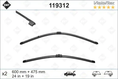 SWF 119312 Sılgı Supurgesı Tk 60+47cm 06> Bmw 3s-E90 F.Blade 3397118916 DXL60DXL48A 3397118927 DXL53DXL48 DXR60ADXR45 AF480 3397118936 3397007072 3397006832 8P1955426J