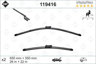 SWF 119416 Sılgı Supurgesı Tk 65+55cm 07> Boxer-Dct-Jmp 3397007225 574392