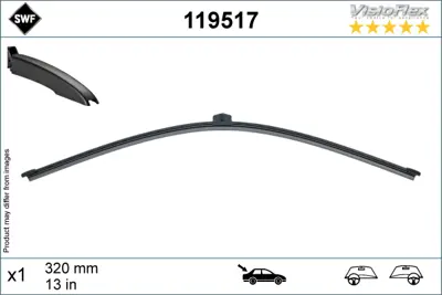 SWF 119517 Sılgı Supurgesı Arka 12> A3-A4-Q5 119517 VR264 3397008635 574611 8X4955425 A2478206700 EW7016 A332H VM264 TRB2901