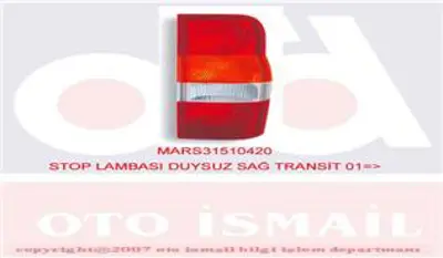 MARS M510420 Stop Sag 01-05 Transıt V184 Duysuz M510420 
