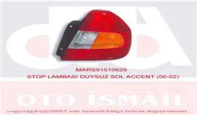MARS M510629 Stop Sol 01-02 Accent Duysuz HN0164054 9240125020 9240125000 9240125010 2011575 412055 9241025020 11B150012B 8224931 3211923LAE