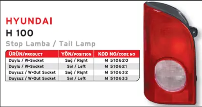MARS M510632 Stop Sag 96-03 H100 Duysuz 3000951306 623312700 821463