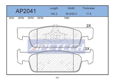 APETECH AP2041 Fren Balata On 12> Clıo.Iv-Symbol-Logan-Sandero Kucuk Tıp Hz 410602581R BBP2407 9910 PAD1944 P49045 LP2479 5P1702 2570201 FDB4615 410605612R