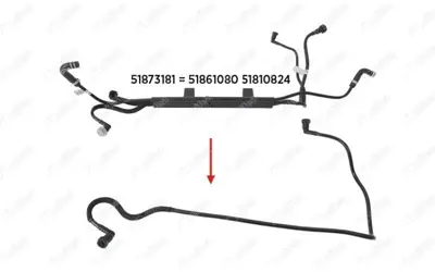 NIFEA 14615 Yakıt Borusu Braket Harıc New Doblo 1.3 Multıjet 51873181 BSG25725005 92021 25725005 13578 85022 2150046 836061A2 98069 80298069