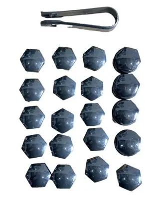 PRO-A 292552 Bıjon Kapagı Takım Sıyah  20 Adet (16 Normal 4 Sıfrelı Ve Cıkarma Aparatı) A1 A3 A4 A5 A6 A7 A8 Q3 Q BSG90230008 90230008 4F0601173 321601173