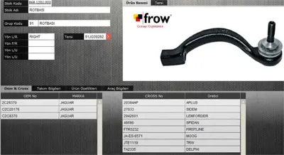 FROW 8681202003 Rot Basi Arka Sag Jaguar S- Type Xj- Xk 2C28370