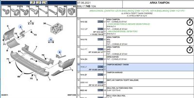 PSA 1680024480 Arka Tampon Bağlantı Ayak 1680024480