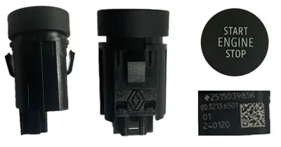 BITAPART BRE379036 Marş Butonu Start-Stop Düğmesi Orjinal  Dacia Jogger Rji-Logan Iii Lji-Sandero Iii Bji-Renault Arkana Xjl-Austral Hhn-Captur Ii Hjb-Clio V Bja-Espace Vi Rhn-Kangoo Iii Ffk-Rafale Dhn-Talisman Kfd-Daim 251503985R 251503993R