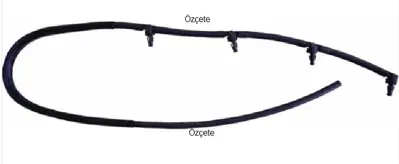 BITAPART BME333004 Enjektor Yakit Geri Donus Hortumu Mercedes W176 A Serisi W242 W246 B Serisi W204 W205 S205 C Serisi A207 W212 E Serisi Euro 5 6510700132