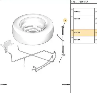PSA 7615.95 Civata 761595