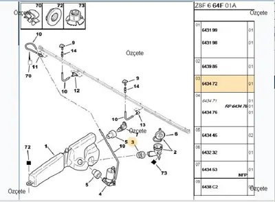 BITAPART BPE260124 Su Depo Boru Contasi  5.Lik 307/308/607/Partner Tepe 6434.72