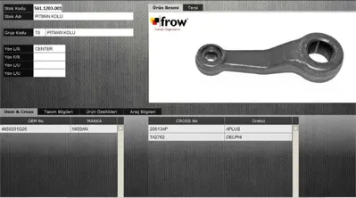 FROW 5611203001 Pitman Kolu Kisa Rot Nissan Pickup 4×2 4850201G26 48502-01G26 4850201G26 4850201G26 