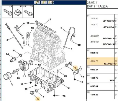 PSA 0311.21 Yeni No:0311.40 0311.21