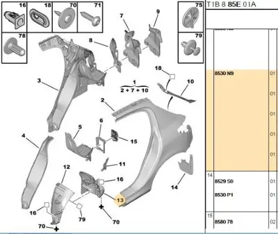 PSA 8530.N9 Arka Davlumbaz 8530.N9