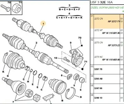 PSA 3272.TY Sol Aks 3272TY 3272.TY 3272TY 3272TY 3272CN