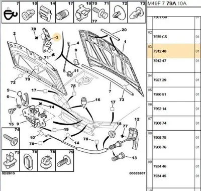PSA 7912.48 Menteşe  791248